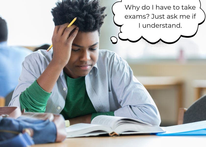 Are Exams Still Testing Knowledge?